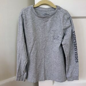 Vineyard Vines Gray Kids Long Sleeve Shirt